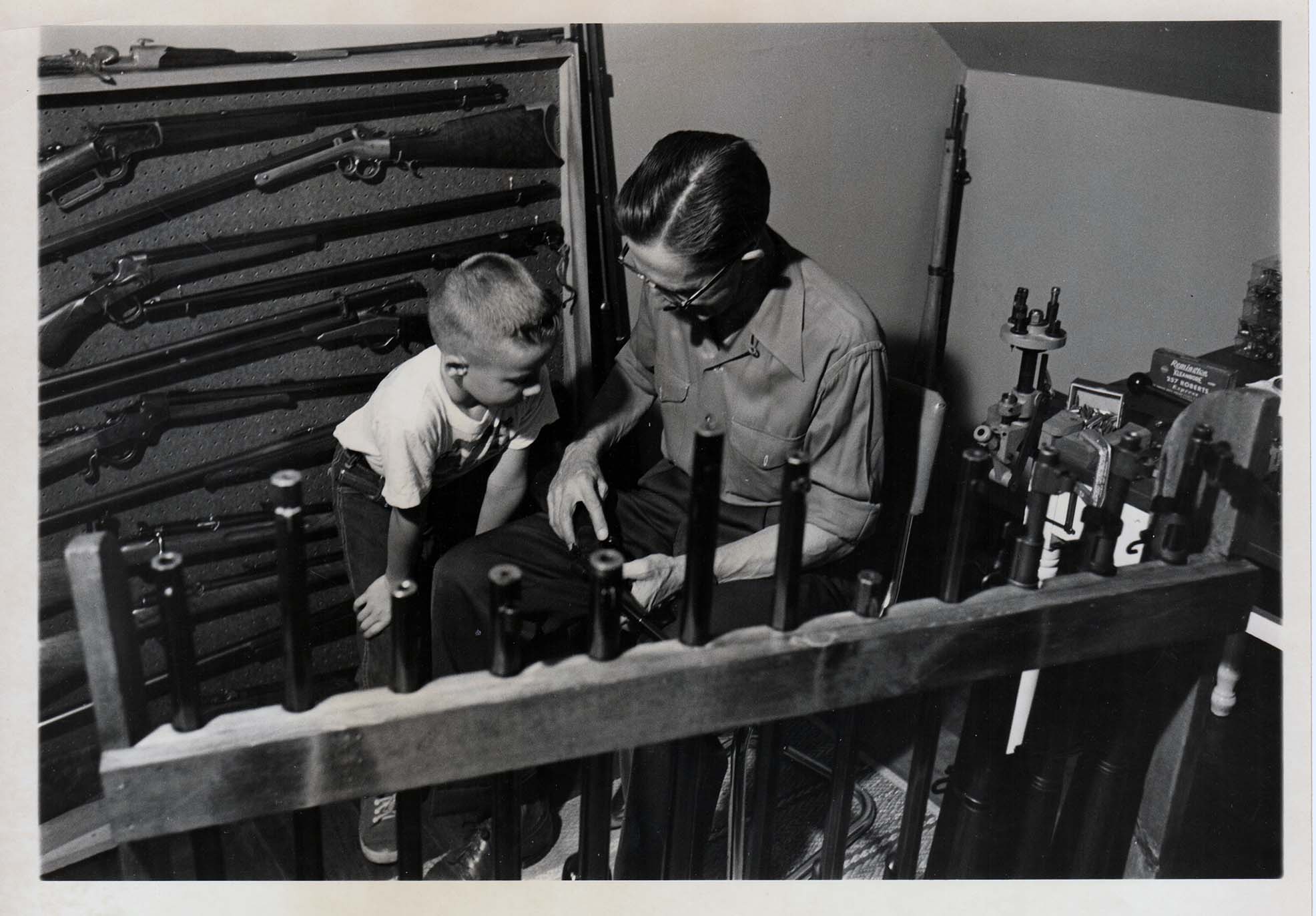 Father and Son Benson and Mike Brennan circa 1958