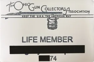 Life member blacked out badge