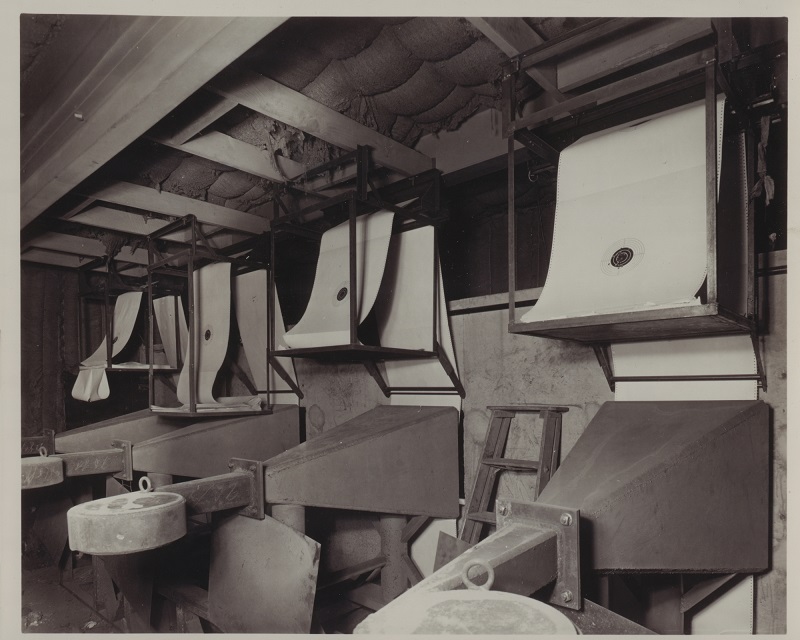 Back side of range targets